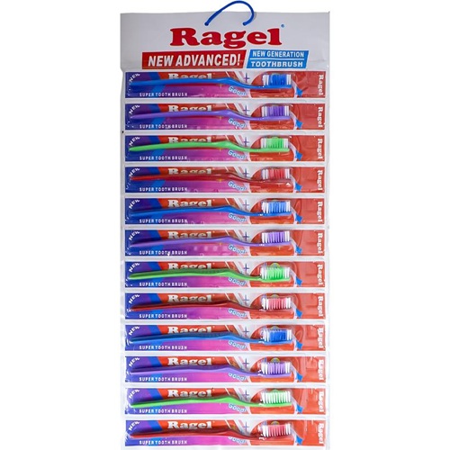 Зубные щётки "Ragel" 18см на блистере