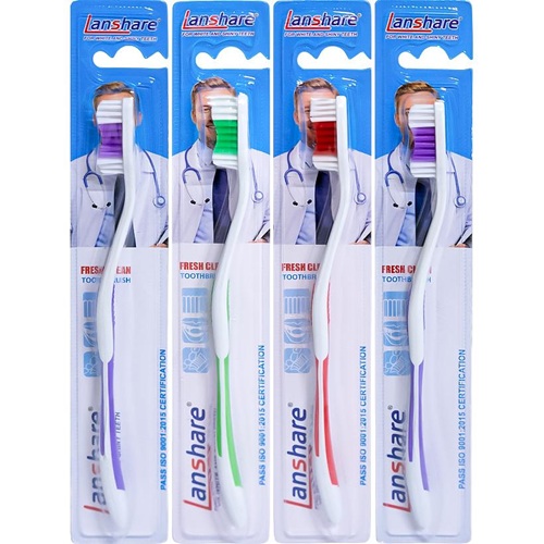 Зубные щётки "Lanshare" 19см