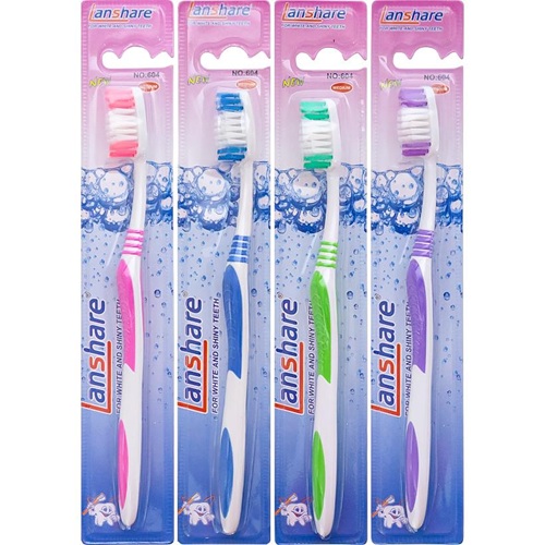 Зубні щітки "Lanshare" 19см на блістері