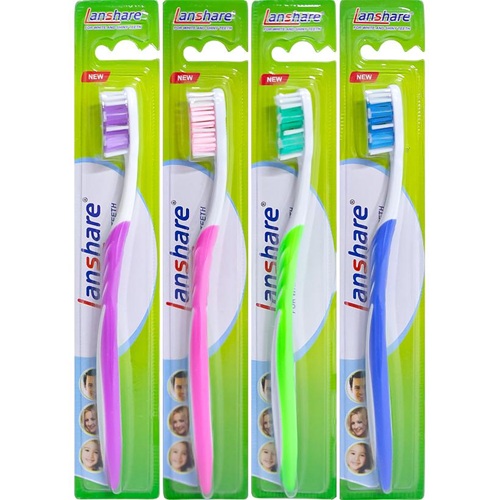 Зубні щітки "Lanshare" 19см на блістері