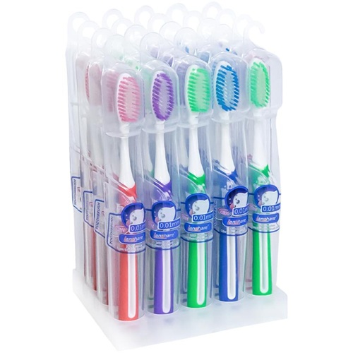 Зубная щётка "Lanshare" 19см с ультратонкой щетиной 0,01мм в пластиковом футляре