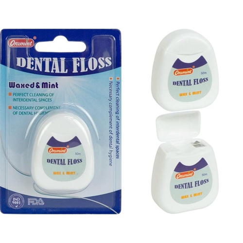 Зубная нить 4*5см "ORAMINT" 50м на блистере