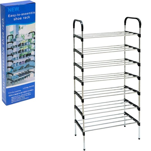 Полка для обуви 7-ми ярусная 54*28*141см