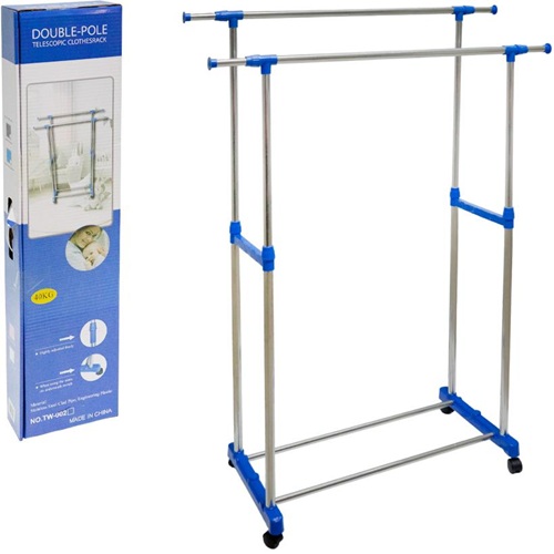 Стойка для одежды двойная 157*123*77см (до 40кг)