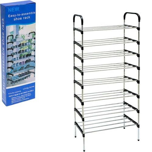 Полиця для взуття 8-ми ярусна 54*28*159см