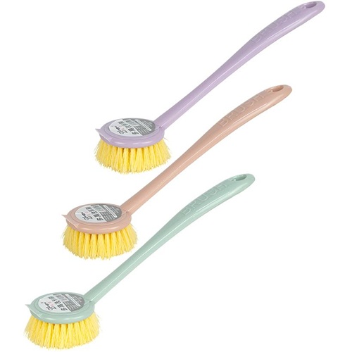 Щітка господарська 27см з довгою пластиковою ручкою
