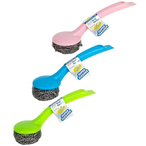 Скребок металевий 20см із довгою ручкою