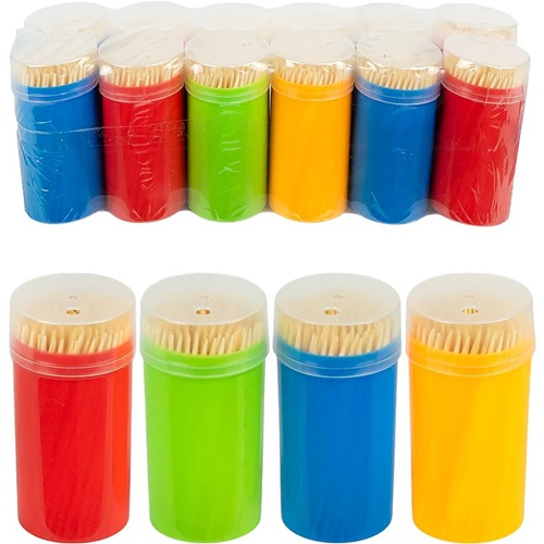 Зубочистки бамбукові "Класичні" 65мм, 150шт 7*3,5см