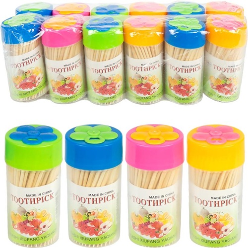 Зубочистки бамбукові "Квітка" 65мм, 150шт 7*3,5