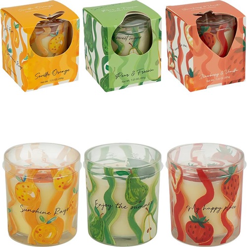 Свічка ароматична воскова "Sunshine rayo" 460г, 9*7,5см у склянці