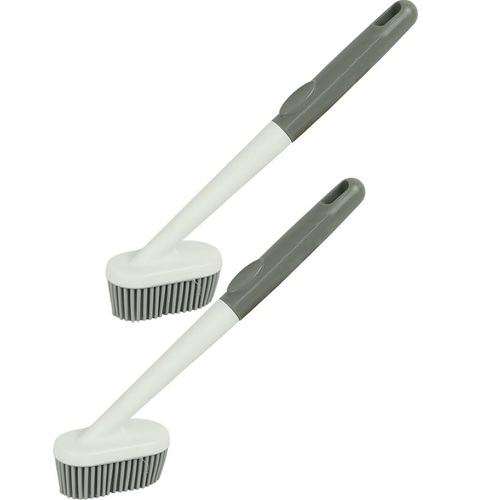 Щітка господарська 25*4*7см із силіконовою щетиною та довгою ручкою