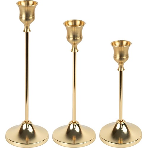 Набір свічників 3шт, висота 21,5/19/16см