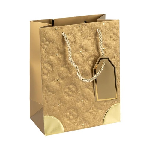 Пакет подарунковий 31*42*12см із тисненням та золотим декором GOLD