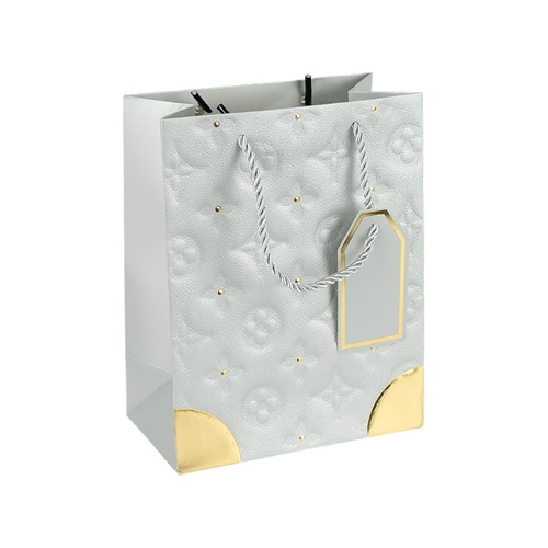 Пакет подарунковий 26*32*12см із тисненням та золотим декором SILVER