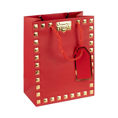 Пакет подарунковий 31*42*12см із тисненням фольгою RED