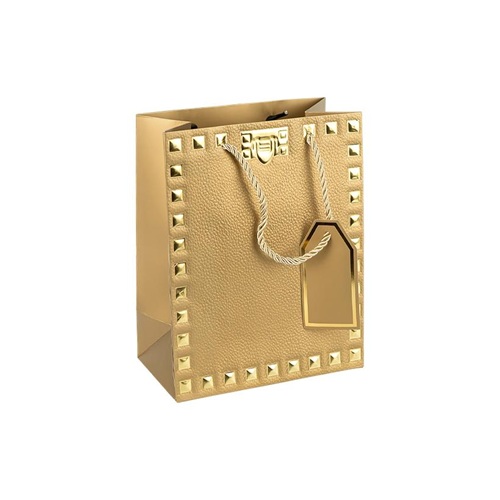 Пакет подарунковий 18*23*10см із тисненням фольгою GOLD