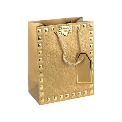 Пакет подарунковий 26*32*12см із тисненням фольгою GOLD