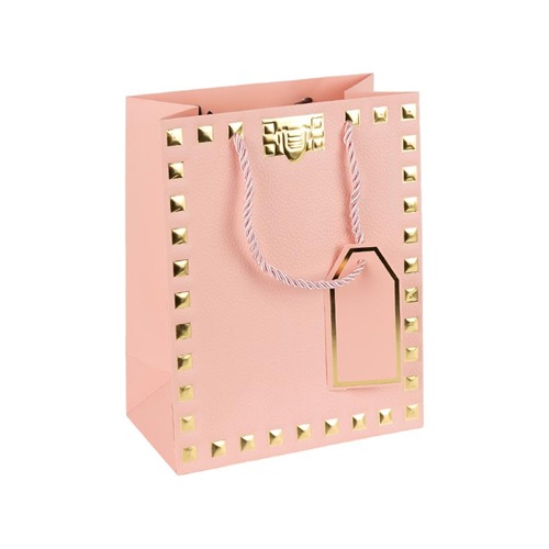 Пакет подарунковий 26*32*12см із тисненням фольгою PINK