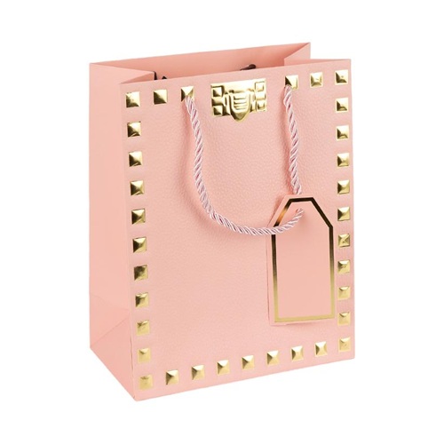 Пакет подарунковий 31*42*12см із тисненням фольгою PINK