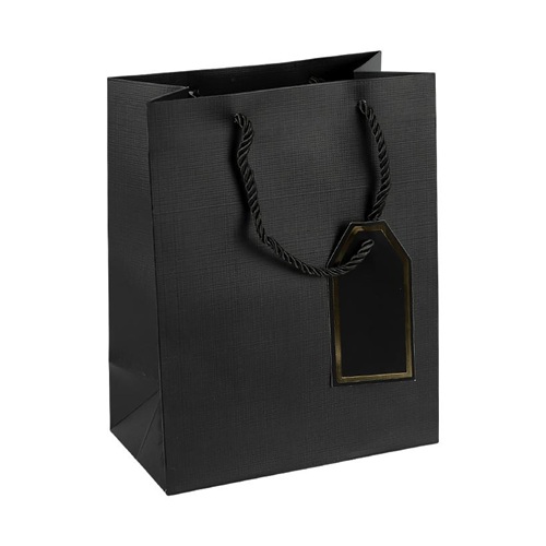 Пакет подарочный 31х42х12см однотонный BLACK