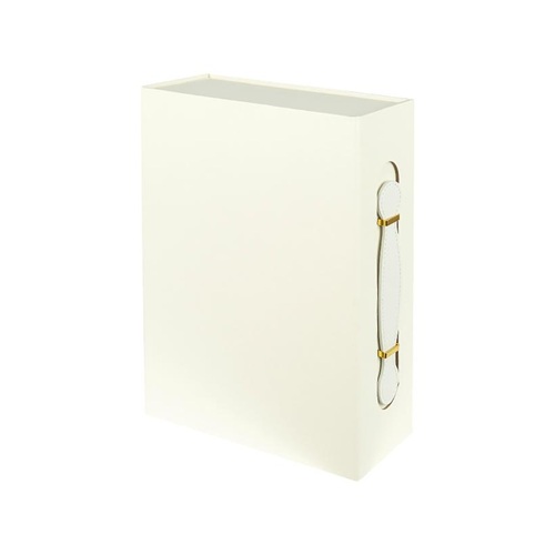 Подарункова коробка 33*25*12см із ручкою WHITE