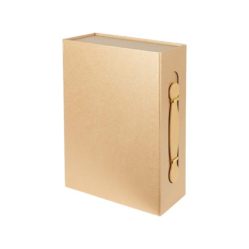 Подарункова коробка 33*25*12см із ручкою CHAMPAGNE GOLD