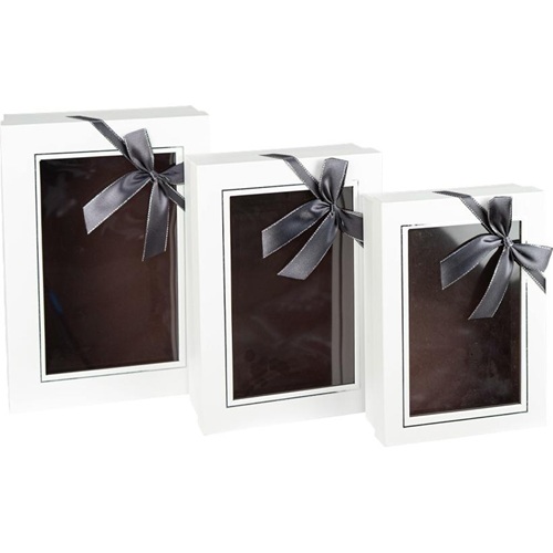 Набір подарункових коробок 3шт WHITE