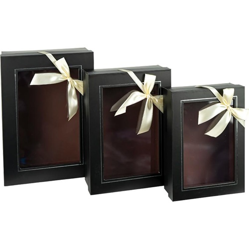 Набір подарункових коробок 3шт BLACK