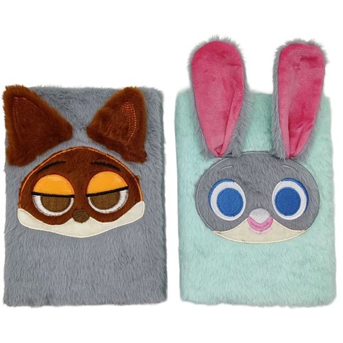 Блокнот хутряна обкладинка А5 "мульти-Джуді, Нік" 80 аркушів, клітинка