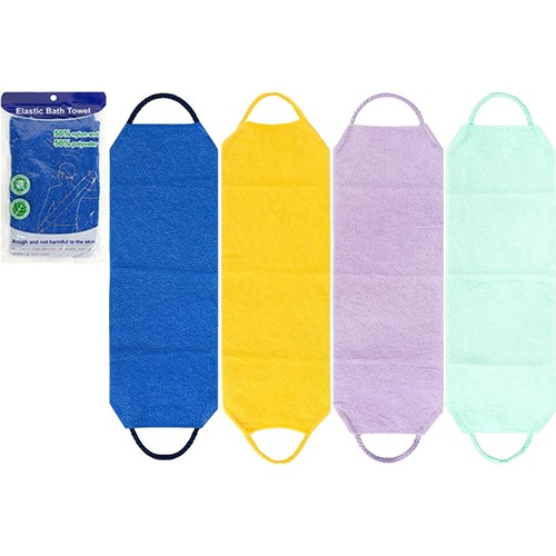 Мочалка-стрічка для тіла 49*20см банна з ручками