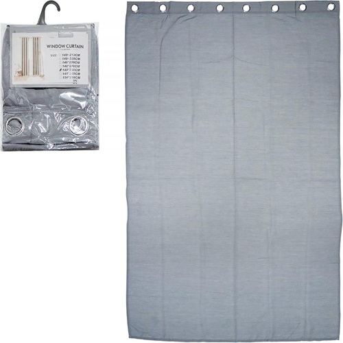 Штора на металевих люверсах 140*250см