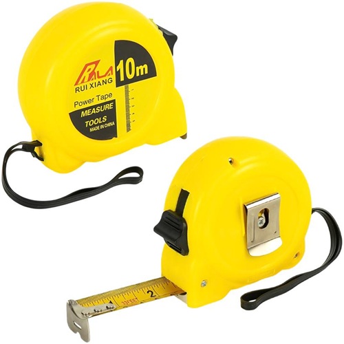 Вимірювальна рулетка 10м зі сталевою стрічкою