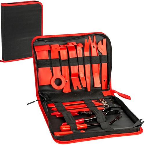 Набір інструментів 19 предметів у чохлі для зняття обшивки салону та кліпс