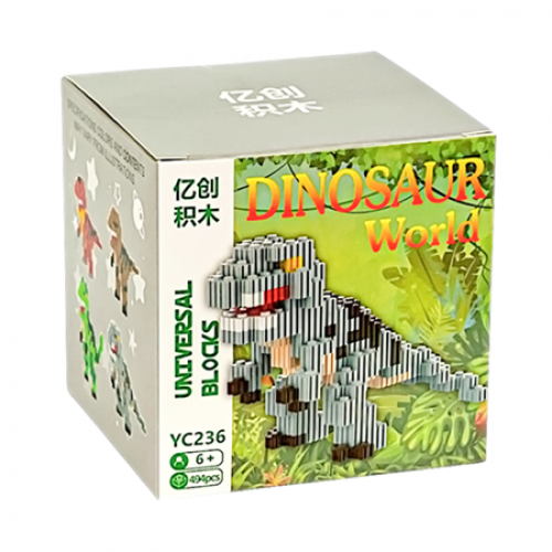 Конструктор детский 3D фигурка "Дино" 545 деталей 6+