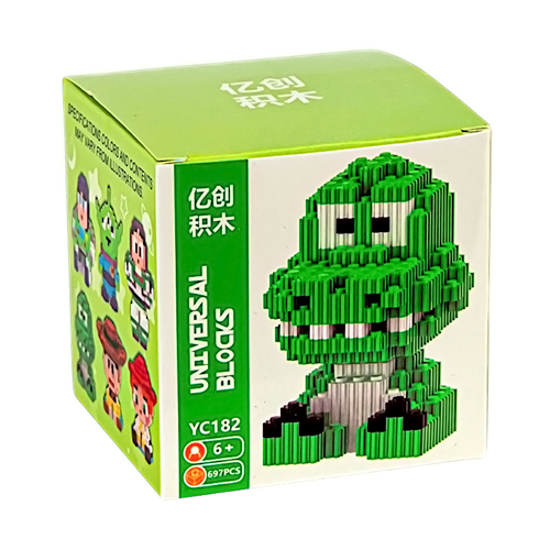 Конструктор детский 3D фигурка "Кроко" 697 деталей 6+