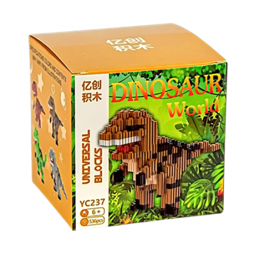 Конструктор детский 3D фигурка "Дино" 536 деталей 6+