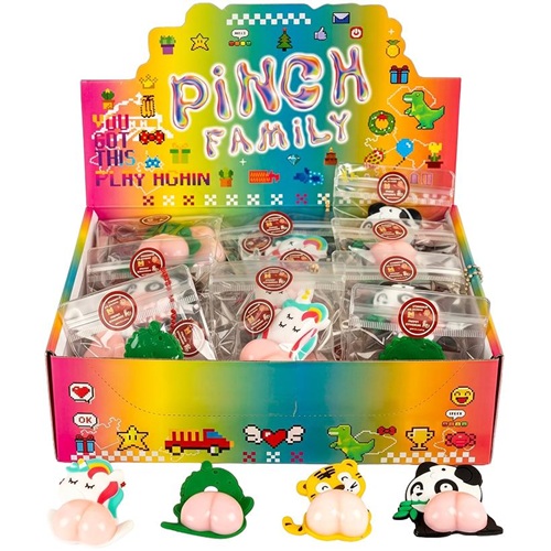 Іграшка-брелок антистрес із силіконовою сквіш-попою в упаковці з ланцюжком