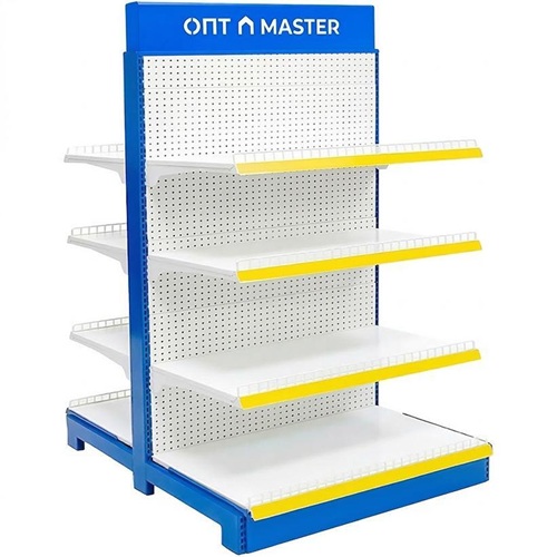 Стелаж двосторонній 120*100*180см, 4 полиці