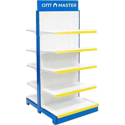 Стелаж двосторонній 90*100*180см, 5 полиць