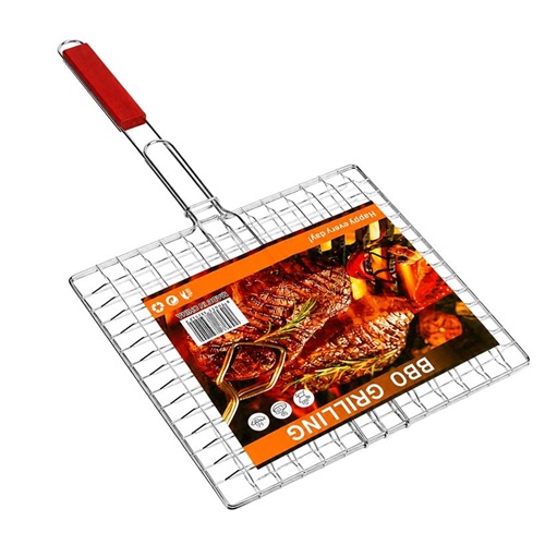 Решетка-гриль для барбекю 30*30см с ручкой и фиксатором