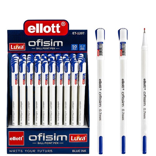 Ручка шариковая "Ellott" Ofisim 0,7мм, синяя