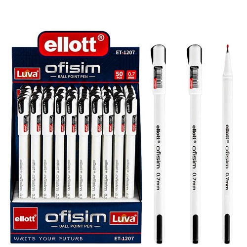 Ручка шариковая "Ellott" Ofisim 0,7мм, черная