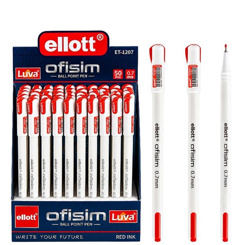 Ручка шариковая "Ellott" Ofisim 0,7мм, красная