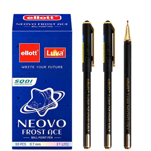 Ручка кулькова Neovo Ace 0,7 мм, синя "Ellott"
