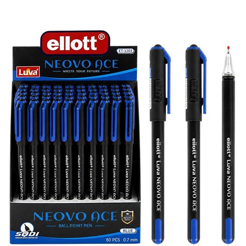 Ручка шариковая "Ellott" Neovo Ace витрина, 0,7мм, синяя