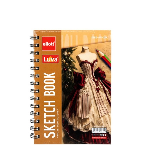 Альбом для эскизов А6 30 листов, 160 г/м² Sketch Book, на спирали