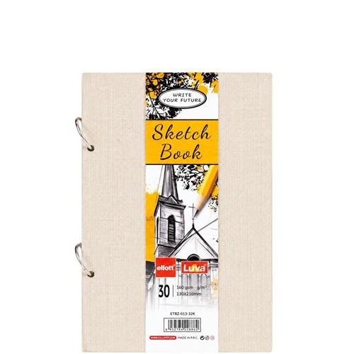 Альбом для эскизов А6 30 листов, 160 г/м² Sketch Book, кольцевой механизм
