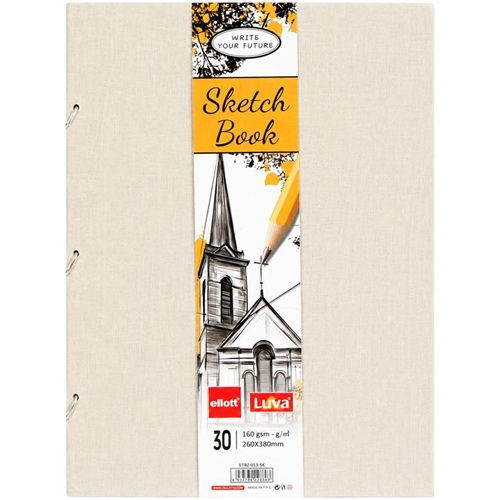 Альбом для ескізів А3 30 аркушів, 160 г/м² Sketch Book, кільцевий механізм
