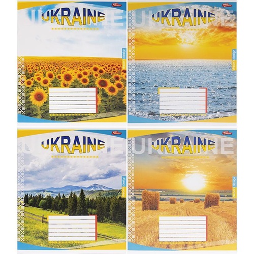Зошит 36л клітинка "UKRAINE" "Мрії здійснюються"