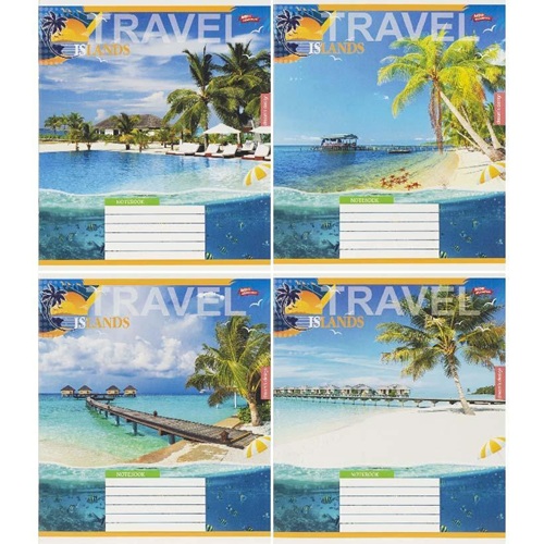 Зошит 12л клітинка "Travel" "Мрії здійснюються"